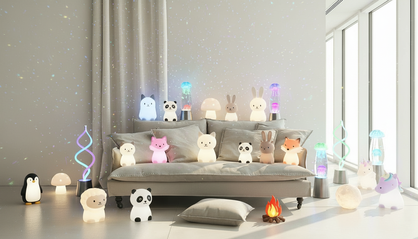 Святкова композиція з лампами