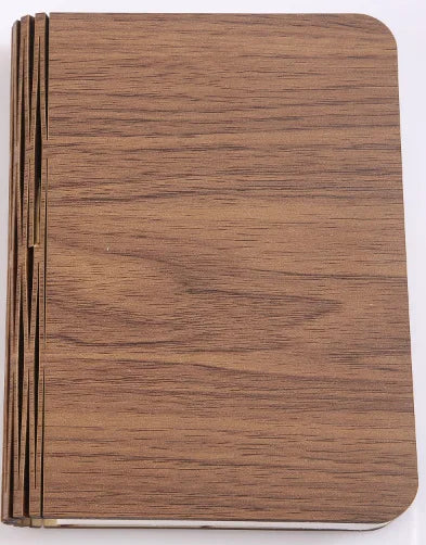 TinyGlow & Co™ Wooden Book Lamp – USB Rechargeable LED Reading Light for Kids