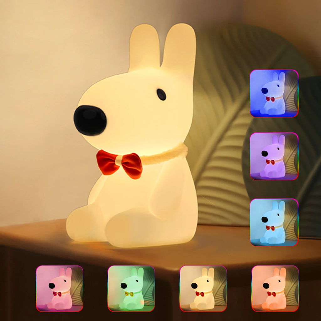 TinyGlow & Co™ Deer Silicone Night Light – RGB Atmosphere Lamp Desktop Decoration