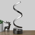 TinyGlow & Co™ Spiral LED Table Lamp – Modern Minimalist Dimmable Adjustable Arm Light