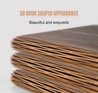 TinyGlow & Co™ Wooden Book Lamp – USB Rechargeable LED Reading Light for Kids
