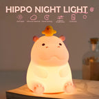 TinyGlow & Co™ Animal Silicone Night Light – Rechargeable Touch Sensor LED Lamp