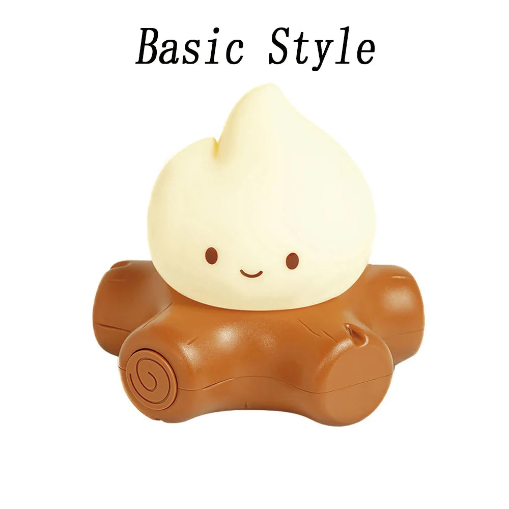 TinyGlow & Co™ LED Flameless Candle Night Light – USB Rechargeable Ambient Lamp