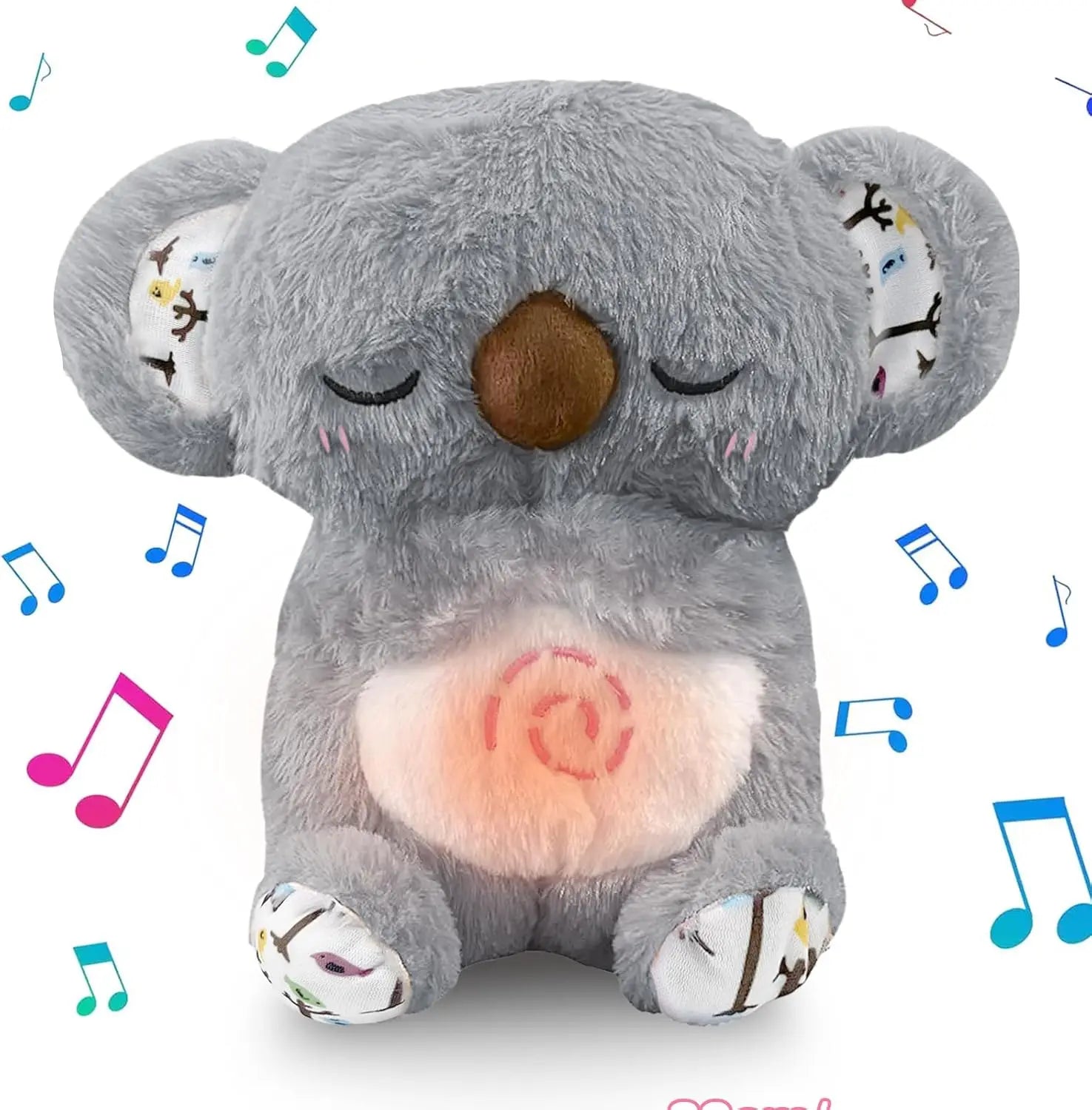 TinyGlow & Co™ Breathing Soothing Capybara & Elephant Plush Sleep Companion