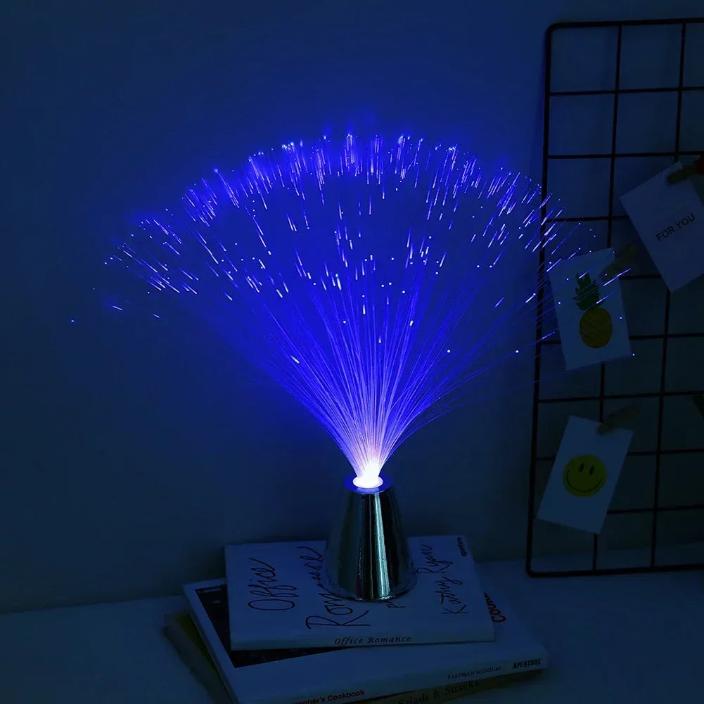 TinyGlow & Co™ 7-Color LED Fiber Optic Starry Atmosphere Light - Multi-Color Night Lighting