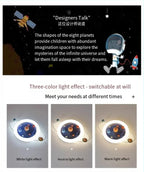 TinyGlow & Co™ Planetary Trajectory LED Ceiling Lamp – Modern Kids Room Light