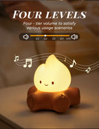 TinyGlow & Co™ Campfire Night Light – White Noise LED Atmosphere Lamp for Kids