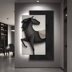 TinyGlow & Co™ Horse Entrance LED Wall Lamp - Luxury Mural Light for Hallway & Background Décor