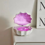 TinyGlow & Co™ Shell Lamp Bluetooth Speaker with Colorful Light Projection & White Noise