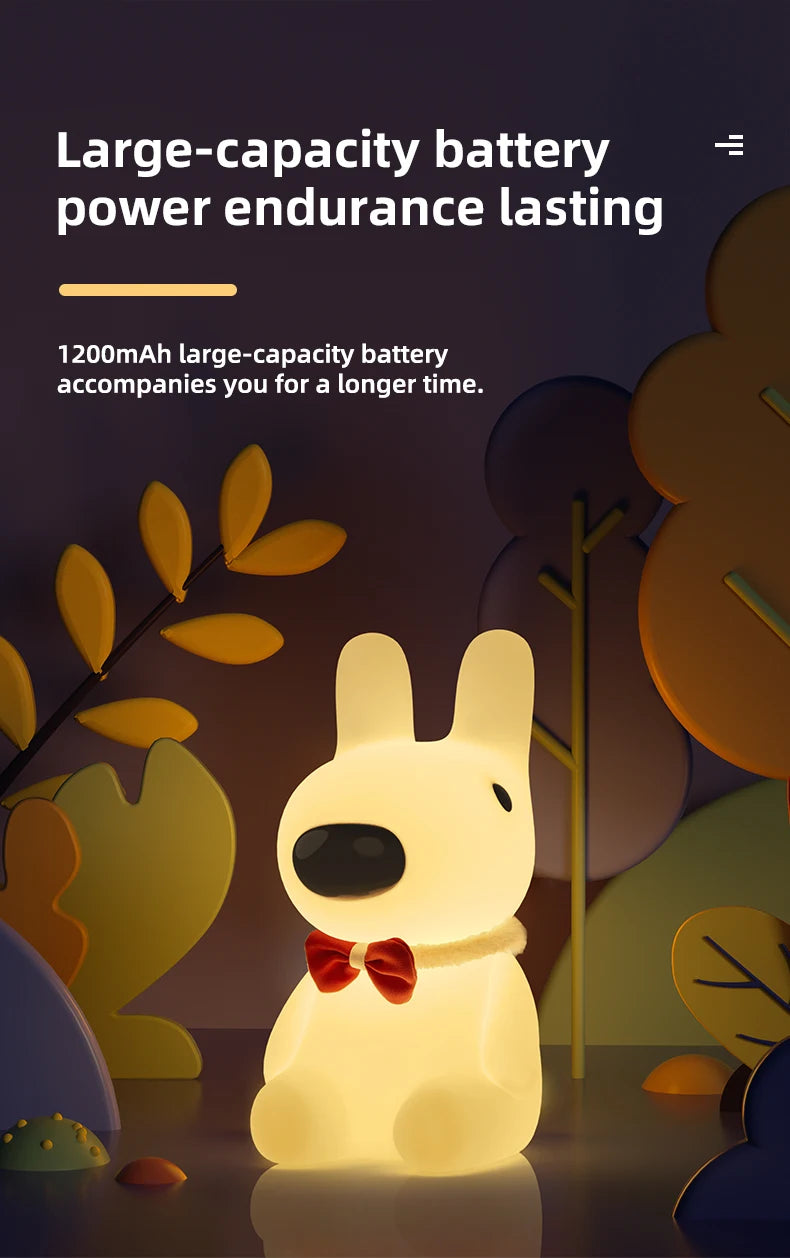 TinyGlow & Co™ Deer Silicone Night Light – RGB Atmosphere Lamp Desktop Decoration