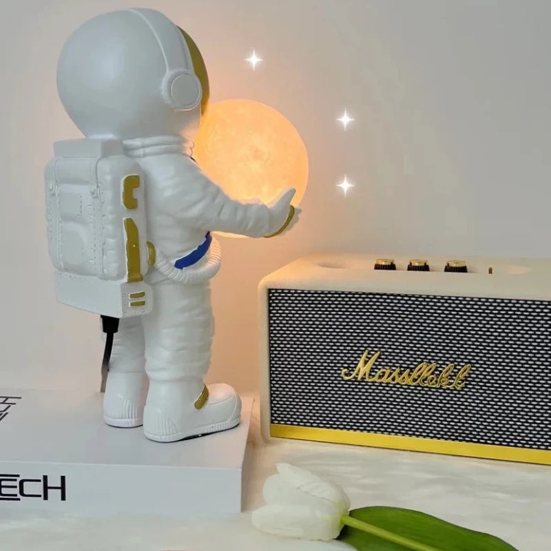 TinyGlow & Co™ Nordic Astronaut Wall Lamp – Creative Cartoon Bedside Light for Kids