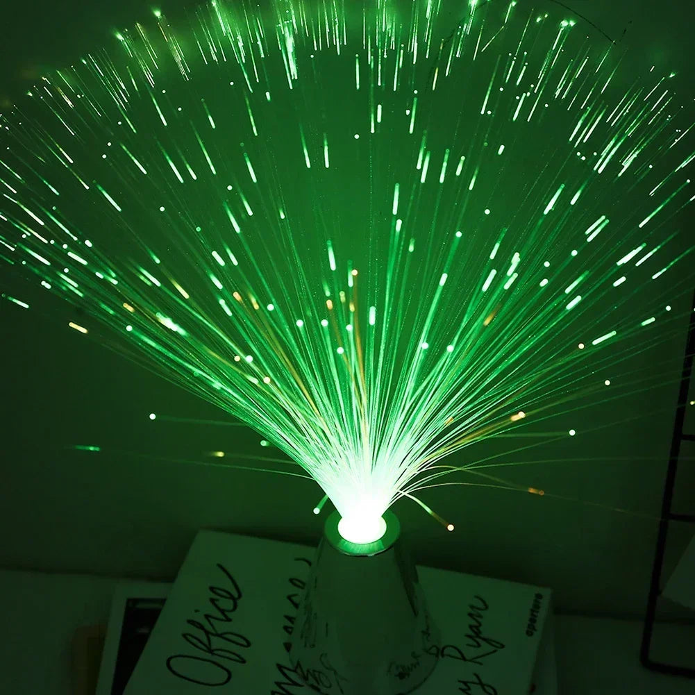 TinyGlow & Co™ 7-Color LED Fiber Optic Starry Atmosphere Light - Multi-Color Night Lighting
