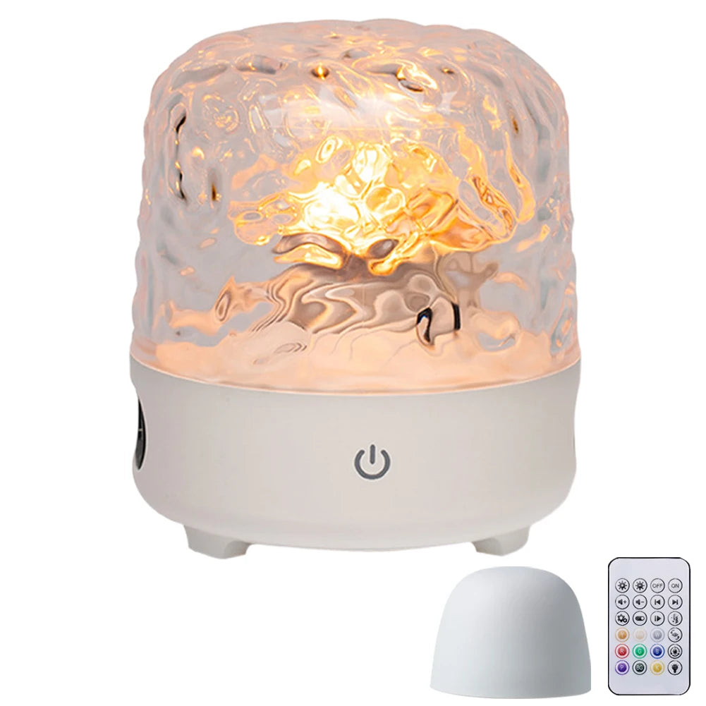 TinyGlow & Co™ Ocean Wave Projector Light with Bluetooth Speaker & Remote Control