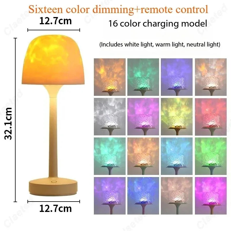 TinyGlow & Co™ LED Water Ripple Projection Desk Lamp