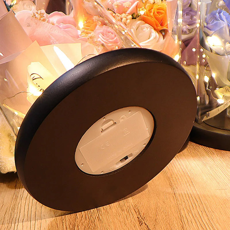 TinyGlow & Co™ Eternal LED Rose in Acrylic Dome - Forever Flower Valentine's Gift