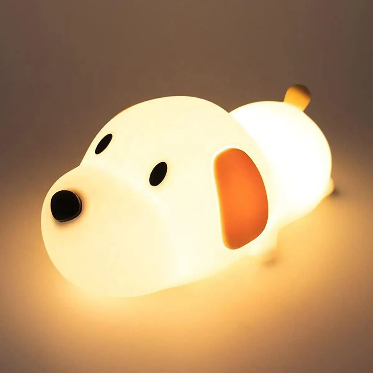 Silicone LED Papa Puppy Night Light animallamp Touch Sensor Dog Night Lamp Children Kid Bedside Bedroom Decor Birthday Gifts