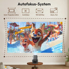 TinyGlow & Co™ XGODY 4K Short Throw Projector 450ANSI Android 11 Autofocus WiFi6
