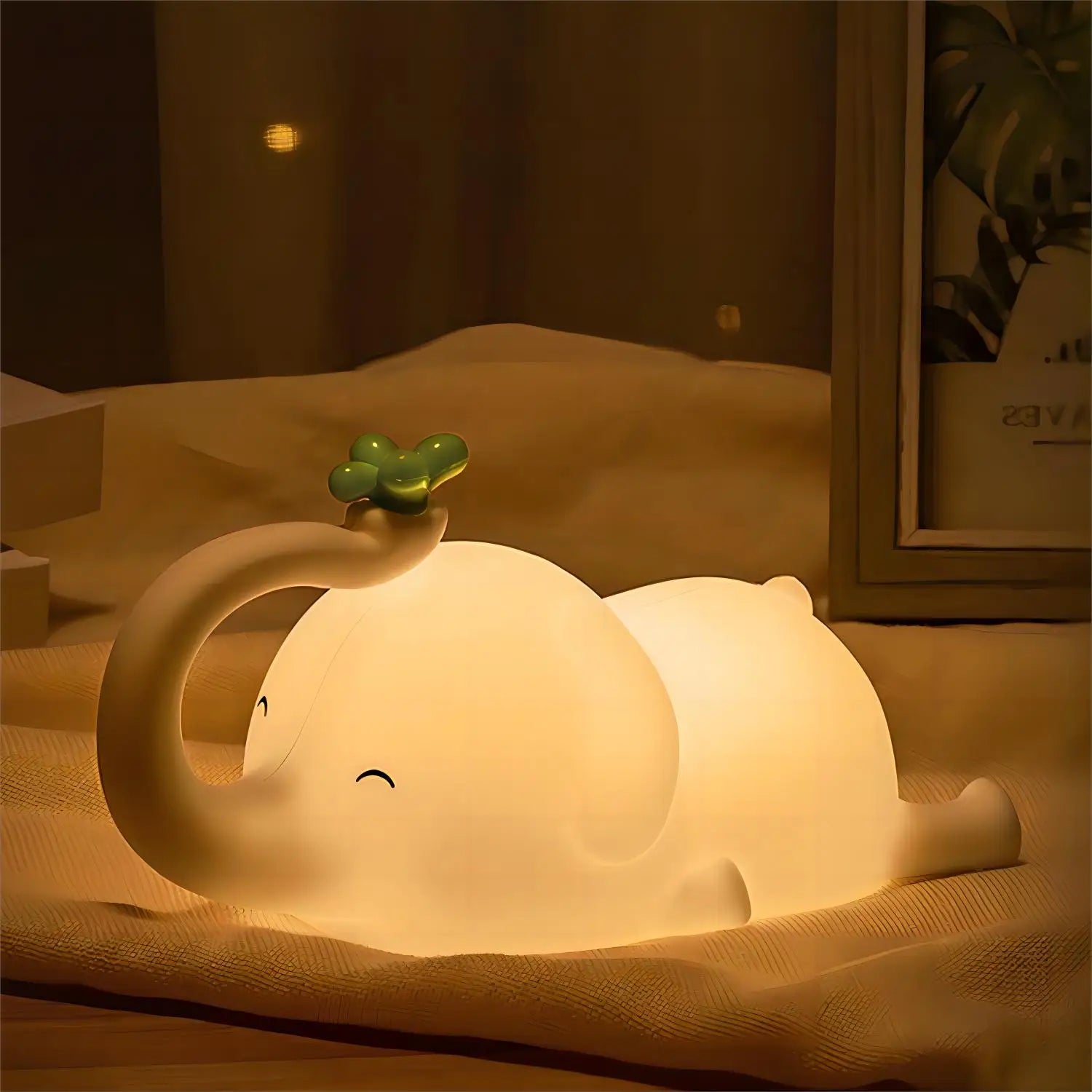 Cute Silicone Night Lights Sheep Cartoon Bedroom Lamp for Children's Room Decor Rechargeable Timing Dimming Sleep Night Light
