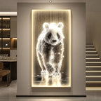 TinyGlow & Co™ Luxury LED Wall Lamps - Horse Painting with Black Border for Corridor & Living Room