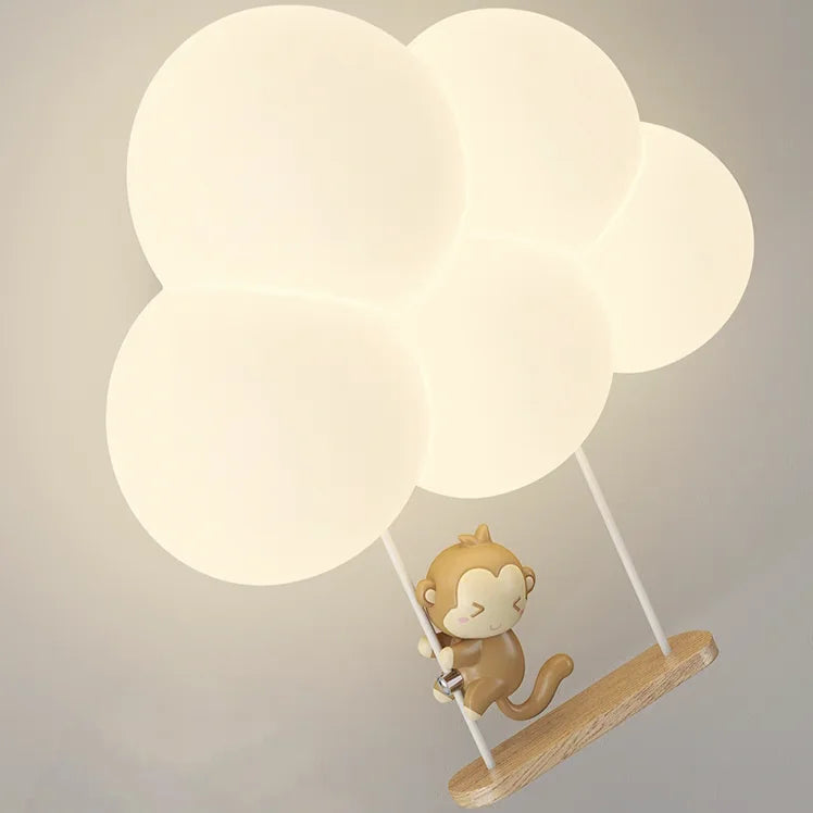 TinyGlow & Co™ Cloud Wall Lamp – Cream Cartoon LED Night Light for Kids