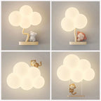 TinyGlow & Co™ Cloud Wall Lamp – Cream Cartoon LED Night Light for Kids