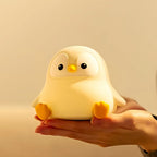 TinyGlow & Co™ Penguin Baby Night Light – Rechargeable Silicone Touch Control Lamp