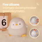 TinyGlow & Co™ Animal Silicone Night Light – Rechargeable Touch Sensor LED Lamp