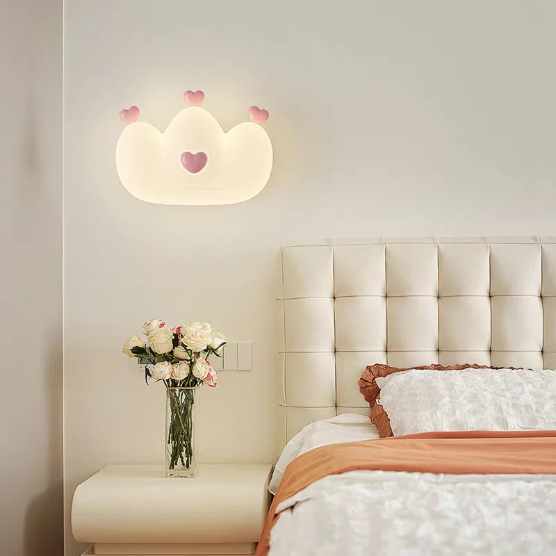 TinyGlow & Co™ Cloud Wall Lamp – Cream Cartoon LED Night Light for Kids