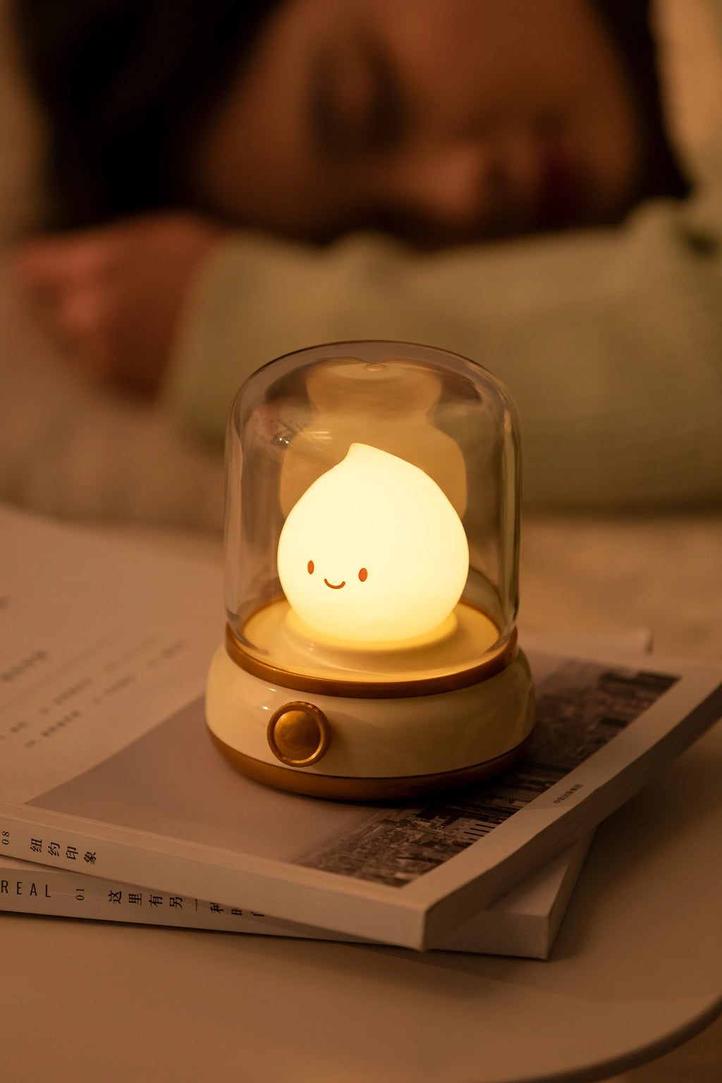 TinyGlow & Co™ LED Flameless Candle Night Light – USB Rechargeable Ambient Lamp