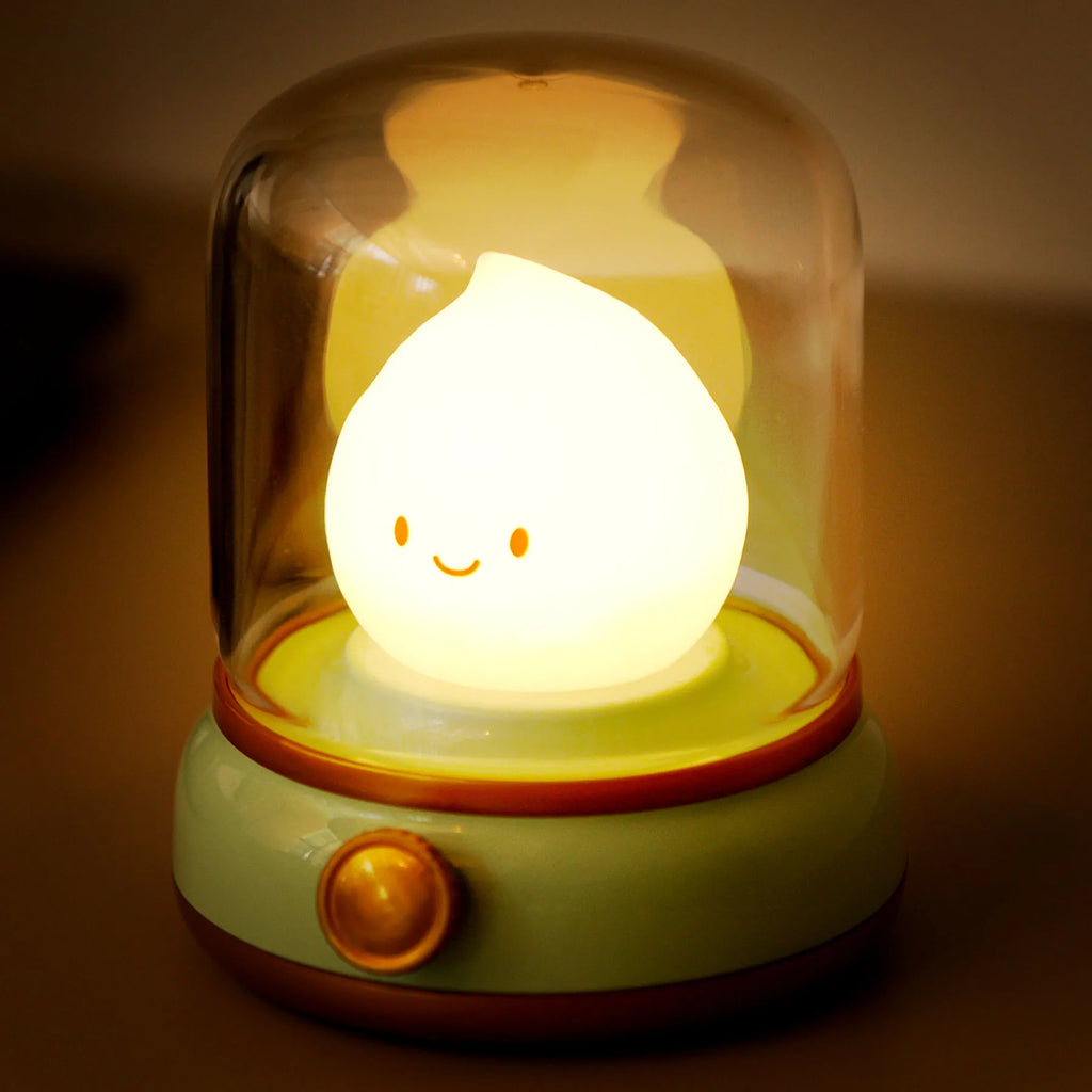 TinyGlow & Co™ LED Flameless Candle Night Light – USB Rechargeable Ambient Lamp