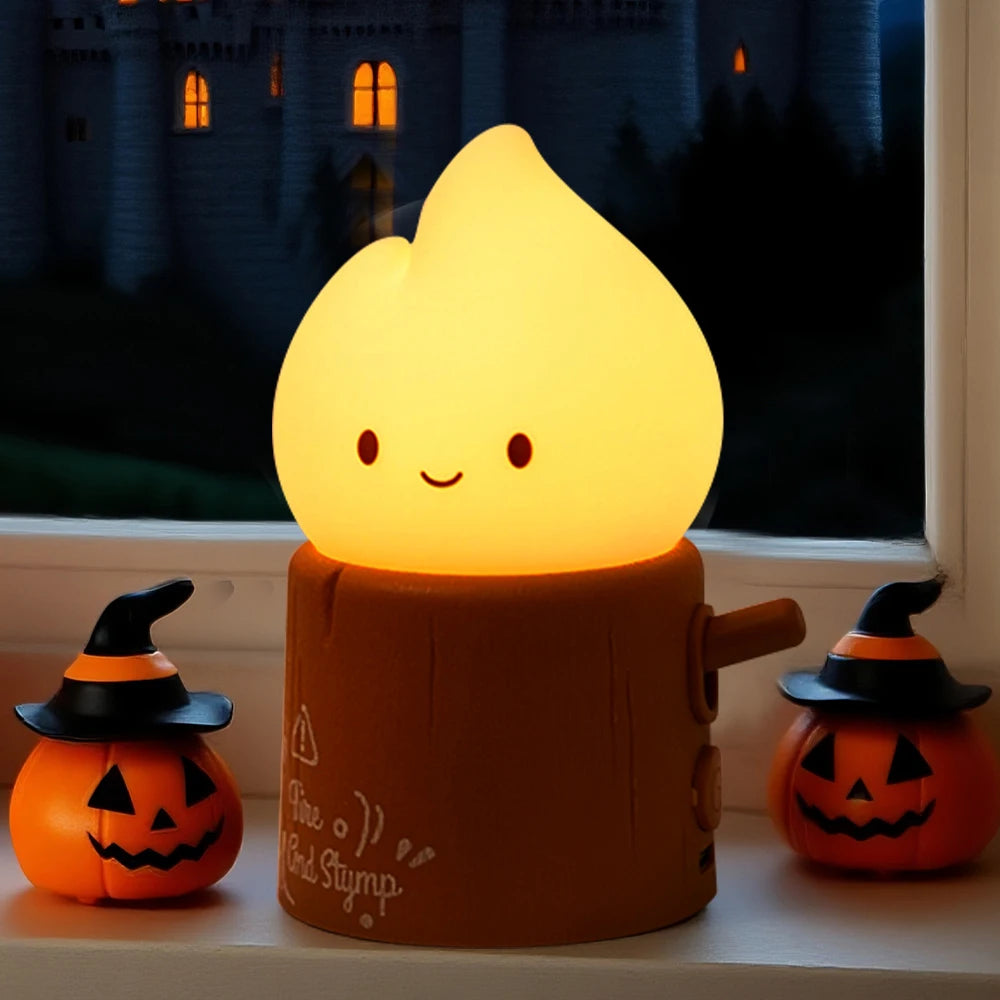 TinyGlow & Co™ LED Flameless Candle Night Light – USB Rechargeable Ambient Lamp