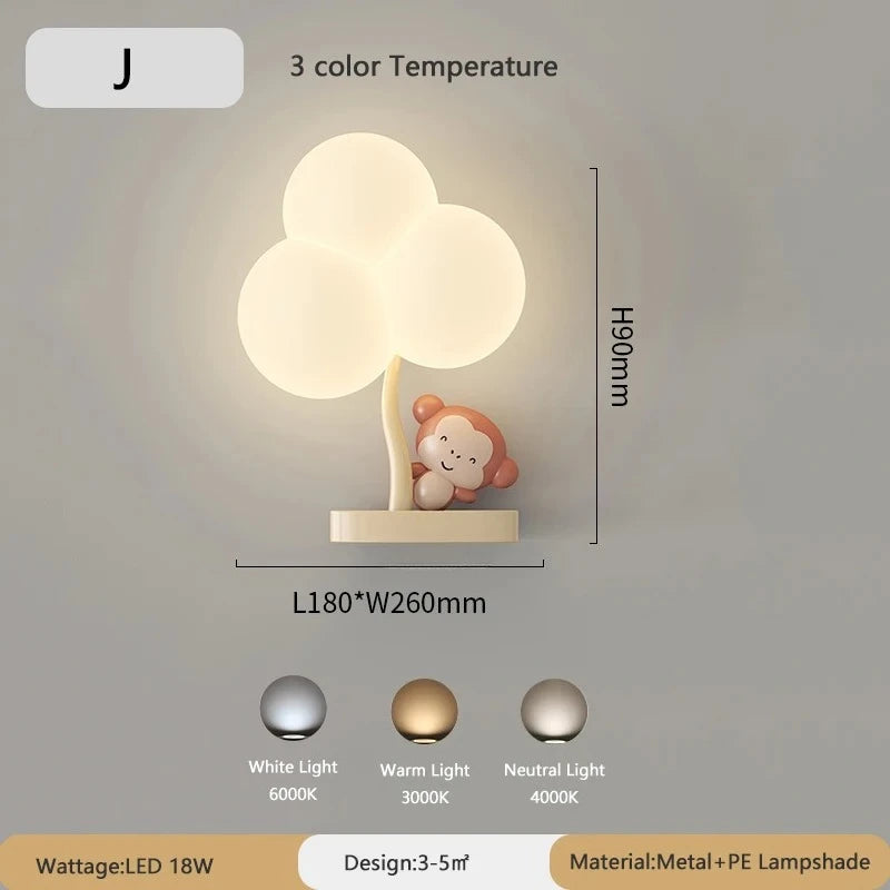 TinyGlow & Co™ Cloud Wall Lamp – Cream Cartoon LED Night Light for Kids