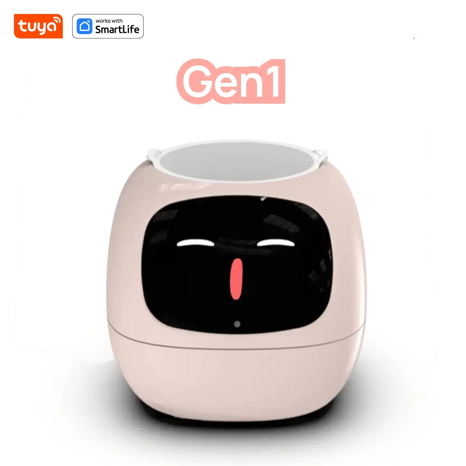 Smart home device with Tuya and SmartLife logos on a white background