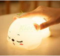 TinyGlow & Co™ Cat Silicone LED Night Light – USB Rechargeable Floor Lamp with Remote