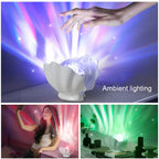 TinyGlow & Co™ Shell Pearl Starry Sky Aurora Projection Night Light