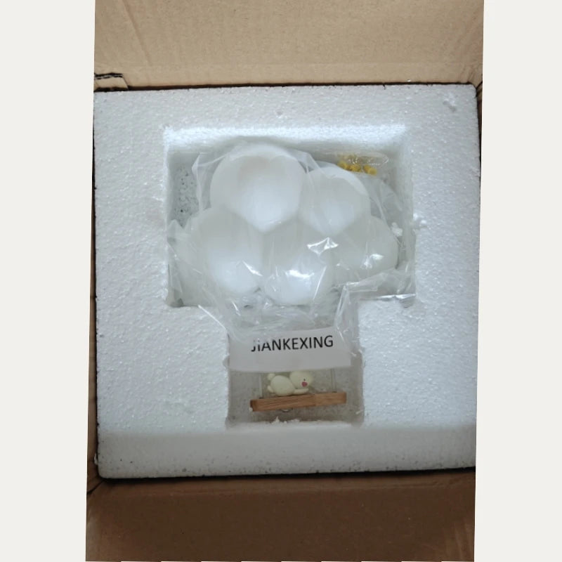 TinyGlow & Co™ Cloud Wall Lamp – Cream Cartoon LED Night Light for Kids