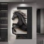 TinyGlow & Co™ Horse Entrance LED Wall Lamp - Luxury Mural Light for Hallway & Background Décor