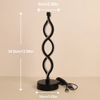 TinyGlow & Co™ Modern Spiral LED Desk Lamp – USB Tri-Color Button Controlled Light