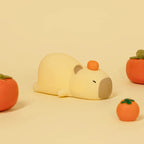TinyGlow & Co™ Capybara Silicone Night Light – USB Rechargeable LED Cartoon Lamp