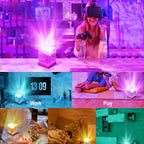 TinyGlow & Co™ Galaxy Projector Night Light - 16 Color Northern Lights Cube Ocean Wave LED with Remote Control