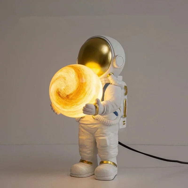 Nordic Bedroom Desk Lamp Cartoon Boy's Room Creative Astronaut Wall Lamp Ornaments Bedside Light for Study Foyer