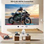 TinyGlow & Co™ ThundeaL TD80W Full HD 1080P Portable Projector with Android WiFi for 2K 4K Video Home Theater Cinema Beam Projetor