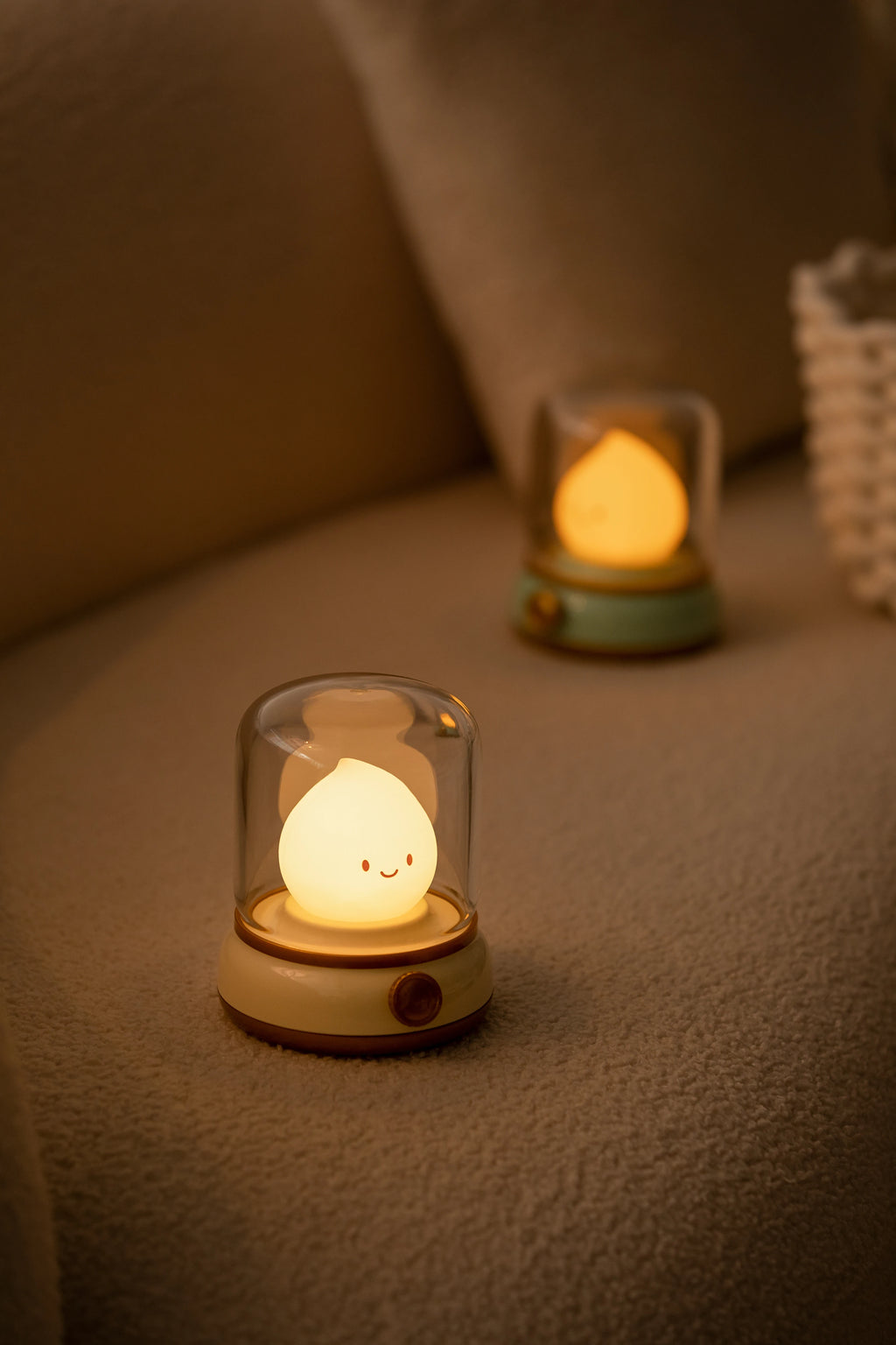 TinyGlow & Co™ LED Flameless Candle Night Light – USB Rechargeable Ambient Lamp