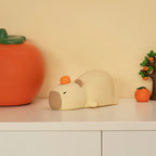 TinyGlow & Co™ Capybara Silicone Night Light – USB Rechargeable LED Cartoon Lamp