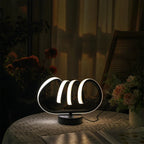 TinyGlow & Co™ Spiral Tunnel Creative Table Lamp – USB Three-Color Dimming Desk Light