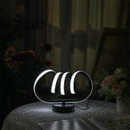 TinyGlow & Co™ Spiral Tunnel Creative Table Lamp – USB Three-Color Dimming Desk Light