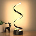 TinyGlow & Co™ Spiral LED Table Lamp – Modern Minimalist Dimmable Adjustable Arm Light