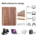 TinyGlow & Co™ Wooden Book Lamp – USB Rechargeable LED Reading Light for Kids