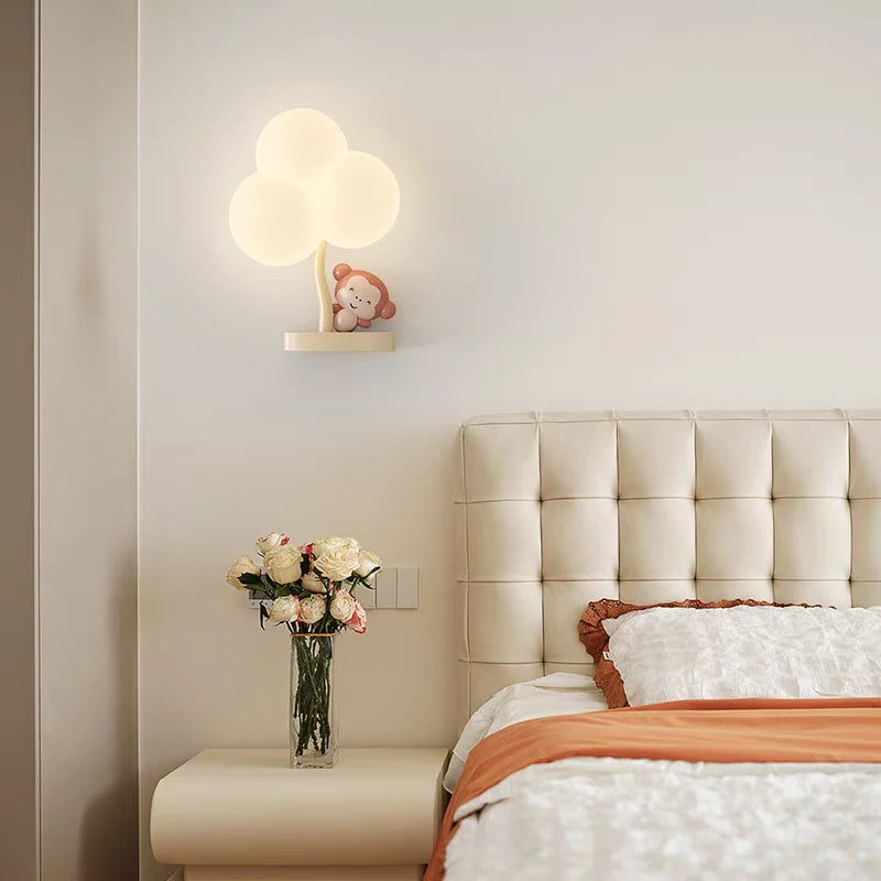 TinyGlow & Co™ Cloud Wall Lamp – Cream Cartoon LED Night Light for Kids