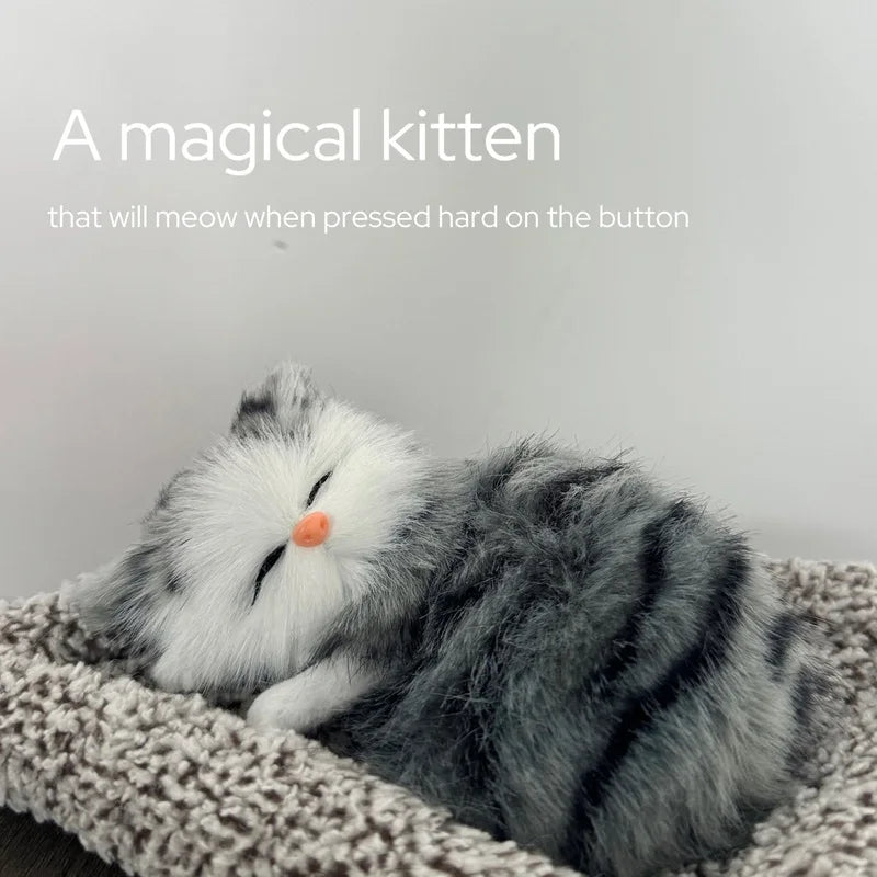 TinyGlow & Co™ Interactive Meowing Kitten Plush Toy